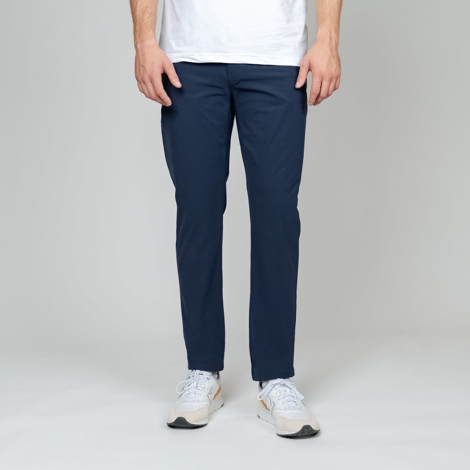 Rhoback Delta Performance Pants Fleet Navy Stretch Tech Chino Casual Golf, 36